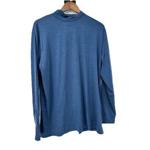 NEW Men's HeatKeep Midweight Base Layer Long Sleeve Crew Neck Blue 2x Ski Winter